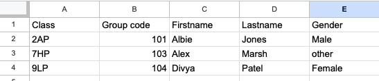 Example student data file